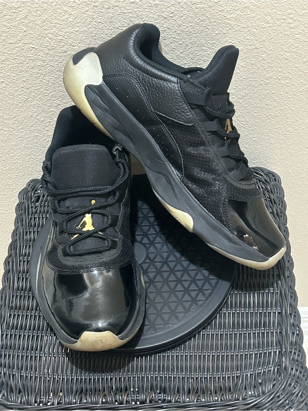 Size 13 Jordan 11 CMFT Low Black Gold DO0613-007